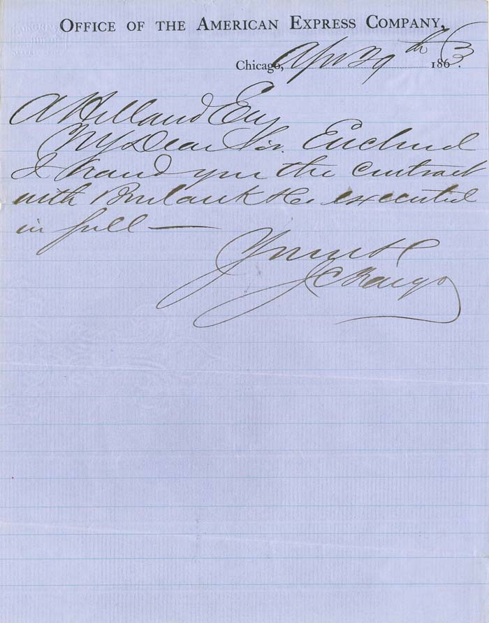 J.C. Fargo signed Note